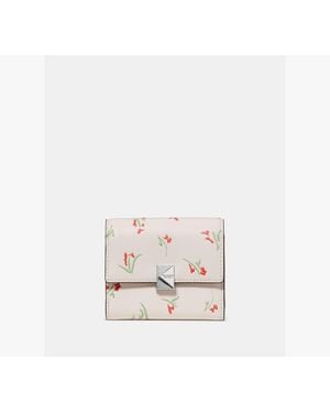 Kate Spade Deco Vibrant Buds Small Flap Wallet - White