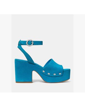 Kate Spade Halo Platform Sandals - Blue