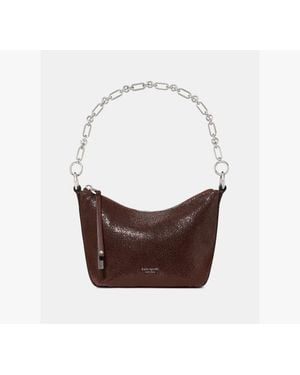 Kate Spade Halo Dot Suede Mini Chain Shoulder Bag - Brown