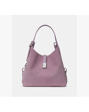 Kate Spade Deco Suede Crossbody Tote Bag - Purple