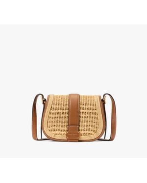 Kate Spade Nouveau Straw Mini Saddle Bag - Brown