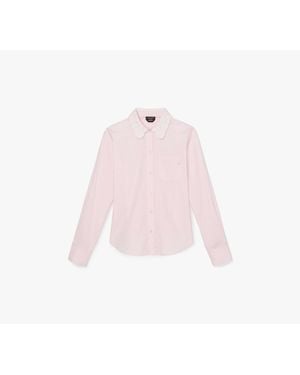 Kate Spade Daisy Lace Collar Button Up Shirt - Pink