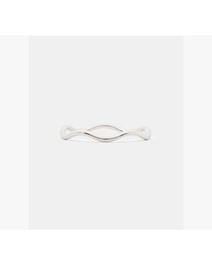 Kate Spade Wave Thin Bangle - White