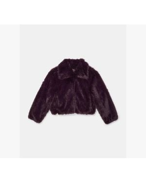 Kate Spade Faux Fur Jacket - Purple
