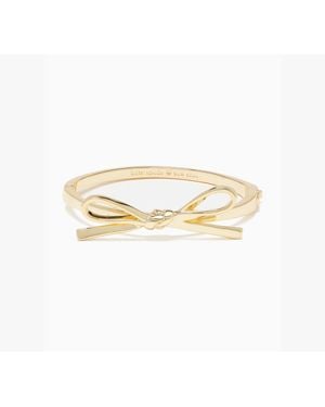 Kate Spade Skinny Mini Bow Bangle - Metallic