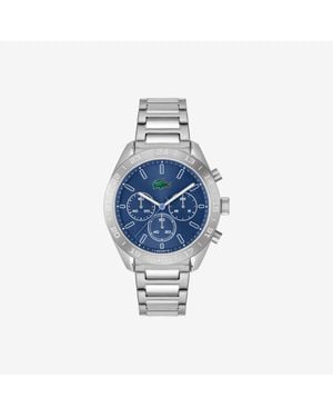 Lacoste Boston Steel Chronograph Watch - Blue