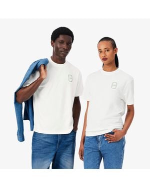 Lacoste Tennis Print Cotton Jersey T-Shirt - White