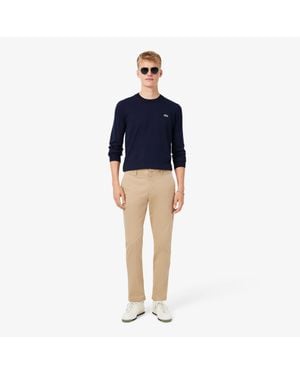 Lacoste Slim Fit Cotton Chino Pants - Blue