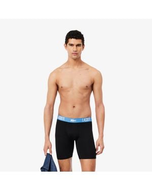 Lacoste 3-Pack Microfiber Boxers - Black
