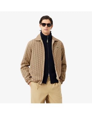 Lacoste Reversible Monogram Jacket - Brown