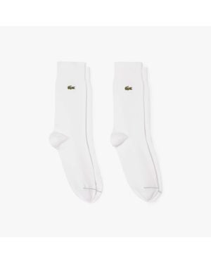 Lacoste 2-Pack Long Socks - White
