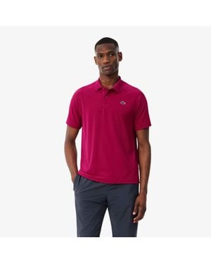Lacoste Regular Fit Ultra Dry Sport Polo Shirt - Red