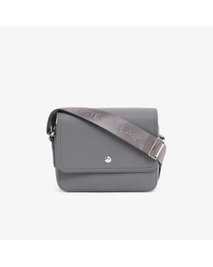 Lacoste Small Langon Petit Piqué Messenger Bag - Gray