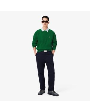 Lacoste Regular Fit Cotton Chino Pants - White