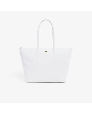 Lacoste Large L.12.12 Concept Tote - White