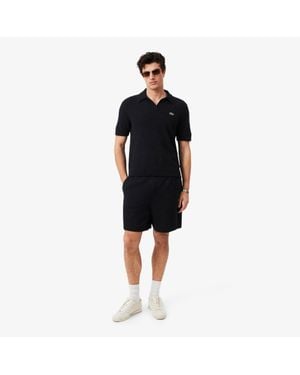Lacoste Bouclé Knit Shorts - Black