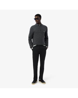 Lacoste Slim Fit Stretch Cotton Pants - Black