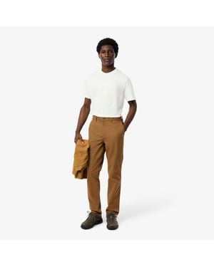 Lacoste Regular Fit Cotton Chino Pants - Black