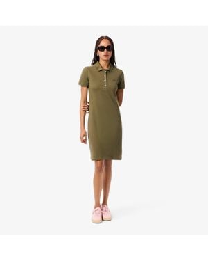 Lacoste Slim Fit Stretch Mini Piqué Polo Dress - Green