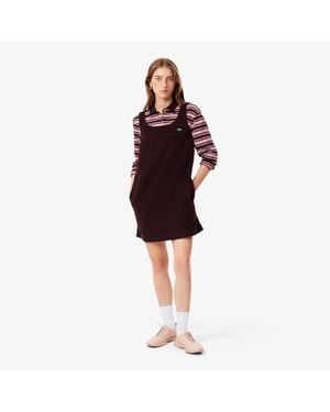 Lacoste Sleeveless Corduroy Dress - Red