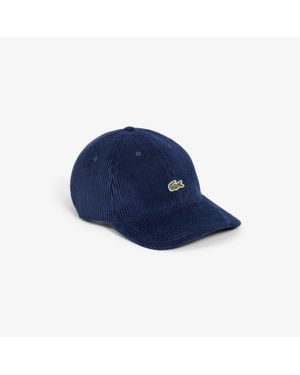 Lacoste Cotton Velour Cap - Blue