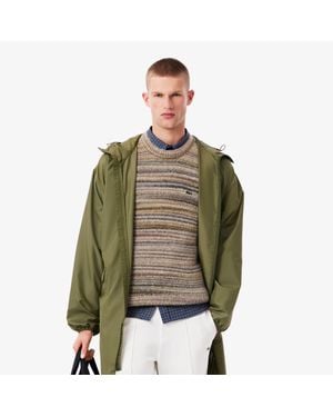 Lacoste Long Water-Repellent Parka - Green
