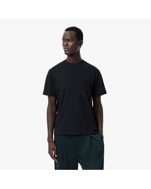Lacoste Metallic Crocodile Jersey T-Shirt - Black
