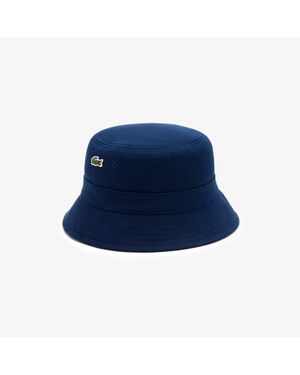 Lacoste Piqué Bucket Hat - Blue