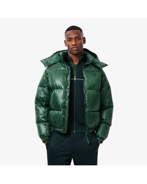 Lacoste Water-Repellent Down Windbreaker - Green