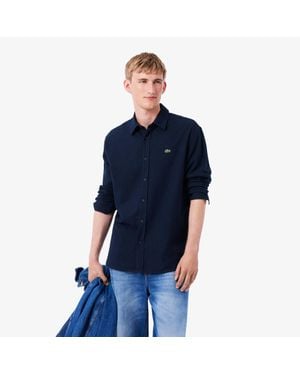 Lacoste Regular Fit Flannel Shirt - Blue