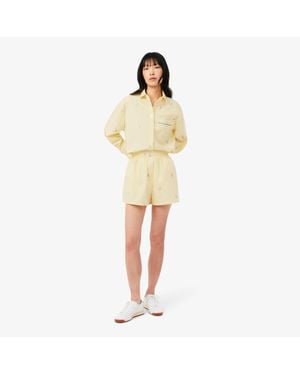 Lacoste Cotton Poplin Boxer Shorts - Natural