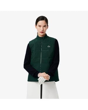 Lacoste Water-Repellent Uv Protect Golf Vest - Green