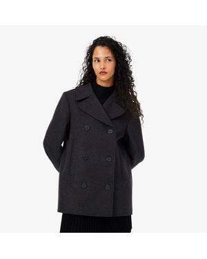 Lacoste Short Wool Peacoat - Black