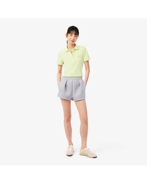 Lacoste Pleated Cotton Shorts - Green