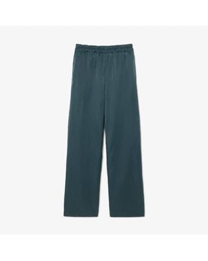 Lacoste Runway Loose Fit Glossy Sweatpants - Blue