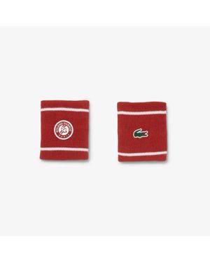 Lacoste Roland-Garros Edition Jersey Wristbands - Red