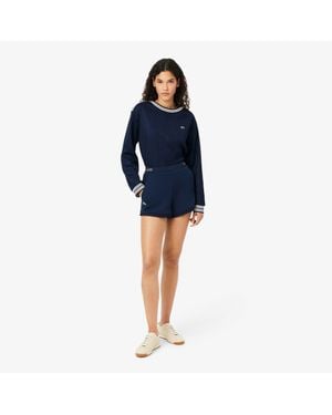 Lacoste Ultra Dry Badge Accent Tennis Heritage Shorts - Blue