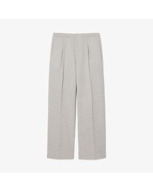 Lacoste Relaxed Fit Slub Weave Pants - Gray