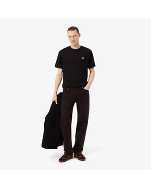 Lacoste 5 Pocket Straight Cut Denim Jeans - Black