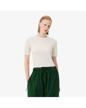 Lacoste Runway Silk Piqué T-Shirt - Green