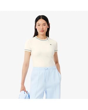 Lacoste Contrast Trim Jersey T-Shirt - Green
