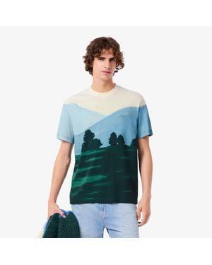 Lacoste Printed Jersey T-Shirt - Blue
