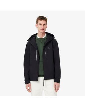 Lacoste Waterproof Windproof Hooded Parka - Black