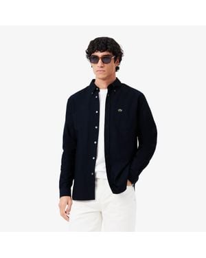 Lacoste Button Down Oxford Shirt - Blue