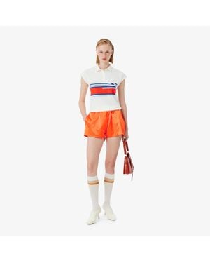 Lacoste Runway Short Glossy Shorts - Red