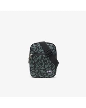 Lacoste Small Lcst Flat Satchel - Black