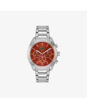 Lacoste Boston Steel Chronograph Watch - White