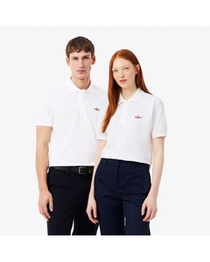 Lacoste England Edition Classic Fit L.12.12 Original Polo Shirt - White