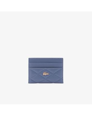 Lacoste Crocodelle Leather Cardholder - Blue