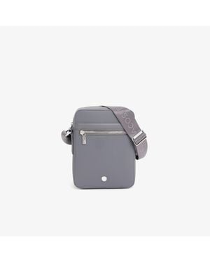 Lacoste Langon Vertical Petit Piqué Satchel - Gray
